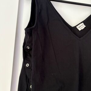 Black Breastfeeding Sleeveless Top